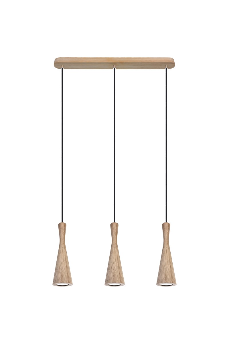 Lampa wisząca dąb Vegas 3pł