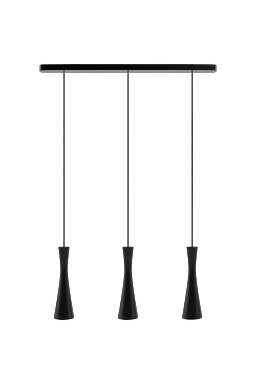 Lampa wisząca czarna Vegas 3 pł