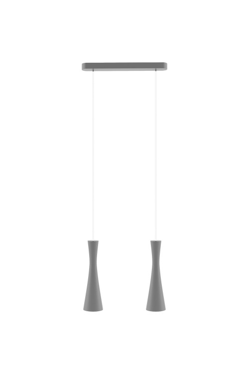 Lampa wisząca szara Vegas 2 pł