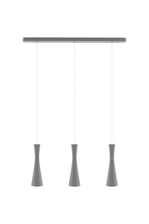 Lampa wisząca szara Vegas 3 pł