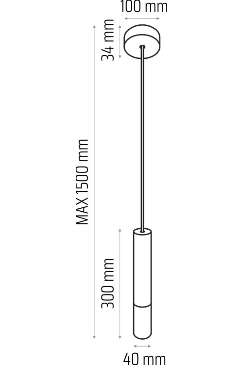 Lampa wisząca Madera2 klosz 1 pł szary