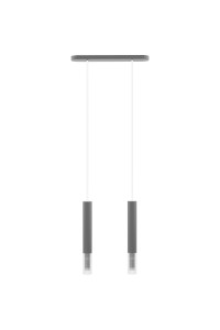 Lampa wisząca Madera2 klosz 2pł szary