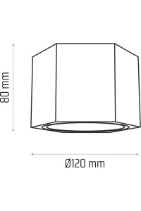 Big spot HEXA ES111 czarny