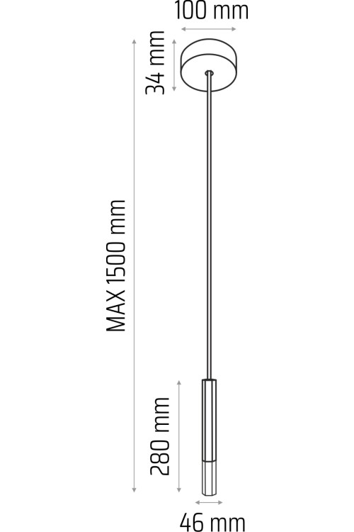 Lampa wisząca Madera2 Hexa 1pł klosz czarny