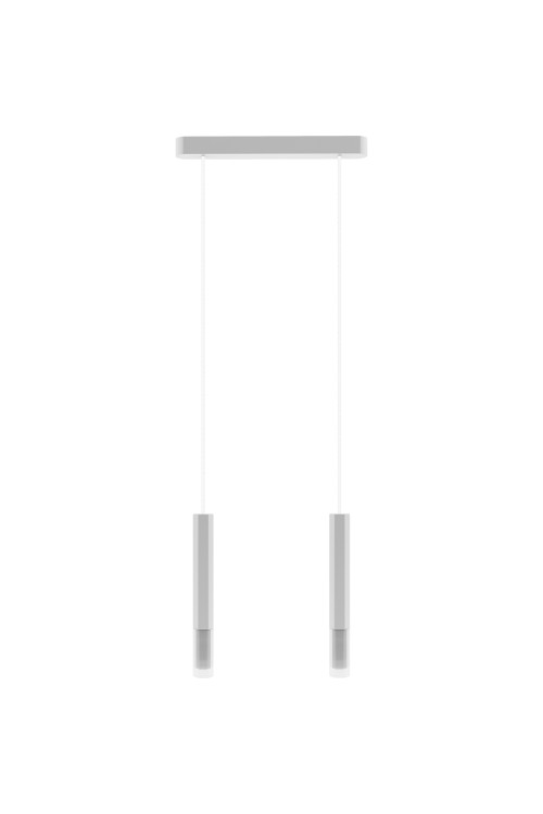 Lampa wisząca Madera2 Hexa 2pł klosz biały