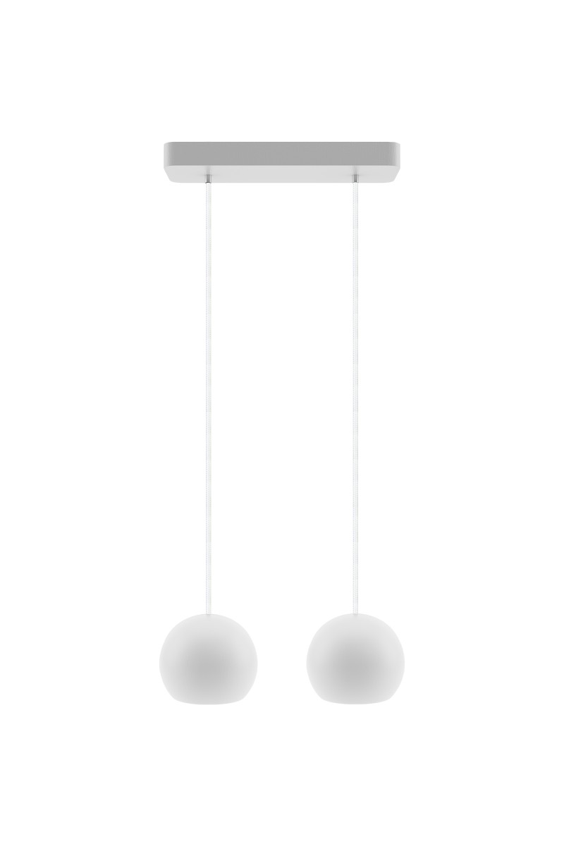 Lampa wisząca biała Balli Kule 2pł