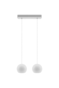 Lampa wisząca biała Balli Kule 2pł