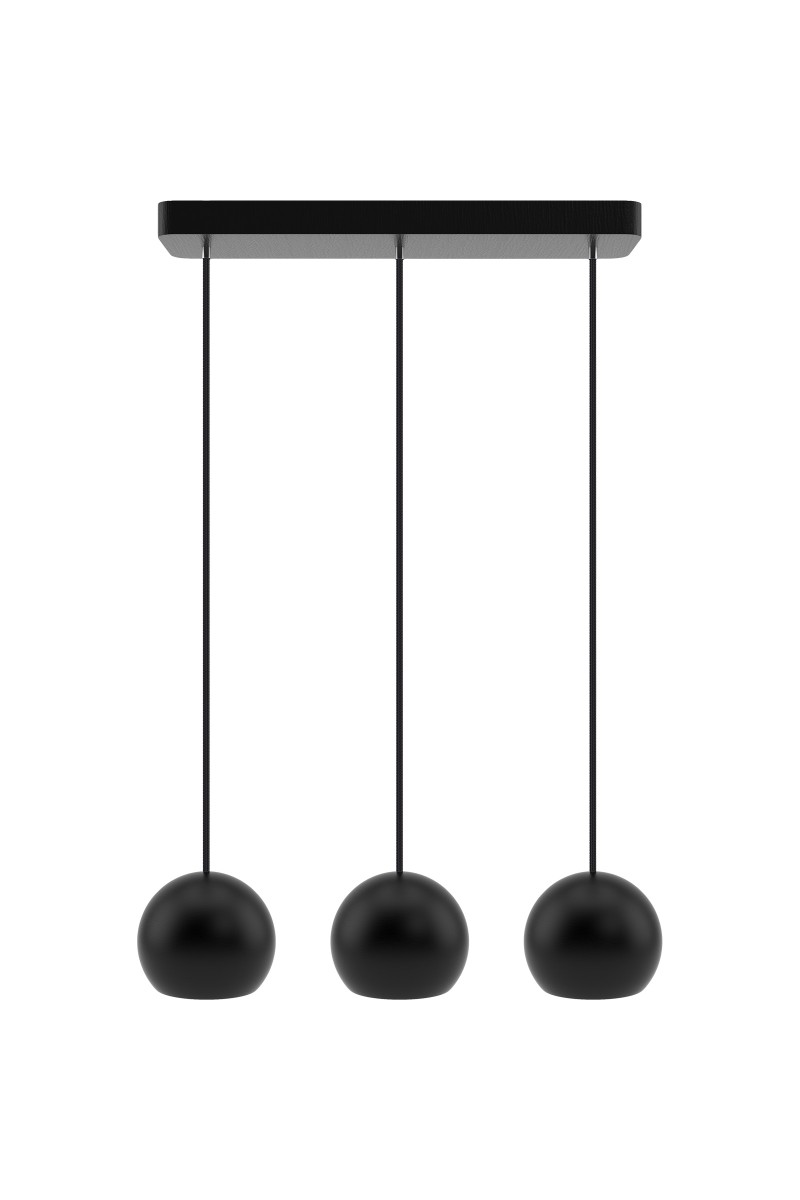 Lampa wisząca czarna Balli Kule 3pł