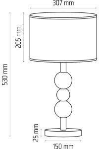 Lampa stołowa Bolla butelkowa zieleń