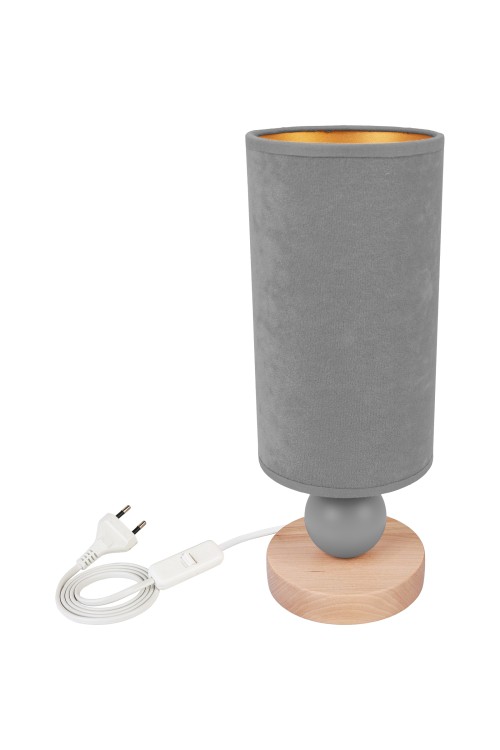 Lampa nocna Bolla szara