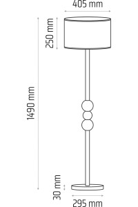 Lampa podłogowa Bolla pudrowy róż