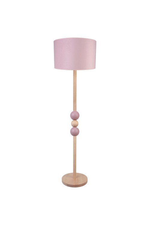 Lampa podłogowa Bolla pudrowy róż