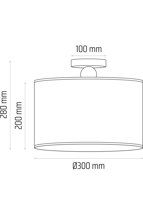 Lampa sufitowa Bolla szara