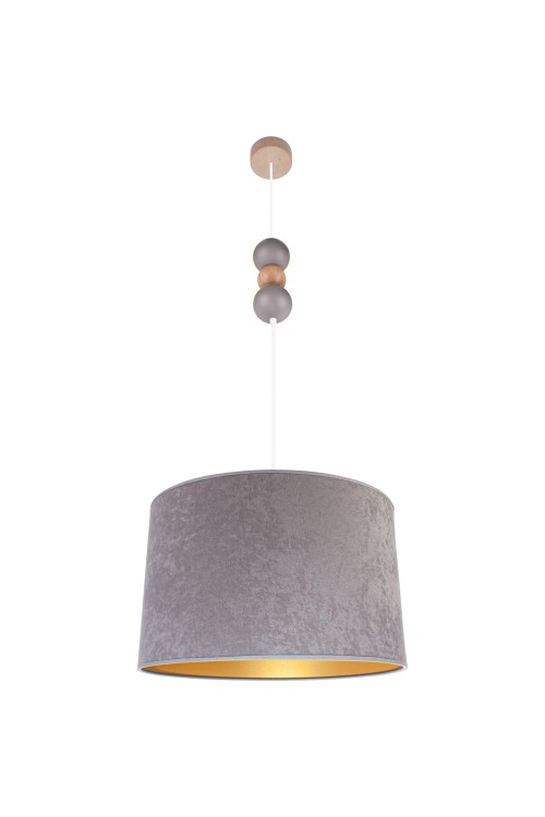 Lampa wisząca Bolla fi30 szara
