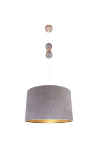 Lampa wisząca Bolla fi30 szara