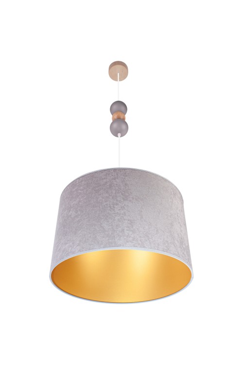 Lampa wisząca Bolla fi30 szara