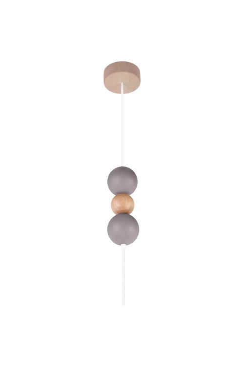 Lampa wisząca Bolla fi30 szara