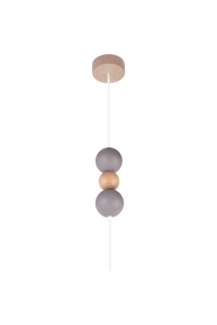 Lampa wisząca Bolla fi30 szara