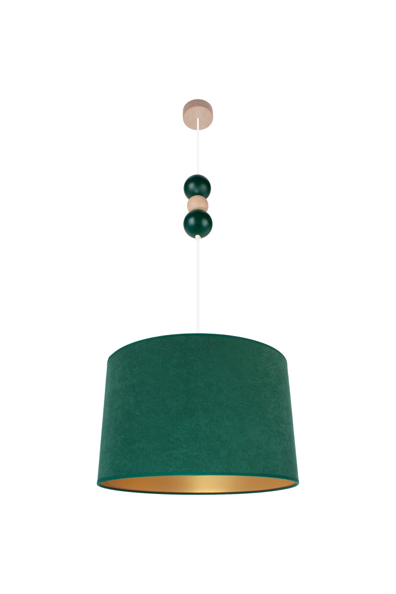Lampa wisząca Bolla fi40 butelkowa zieleń