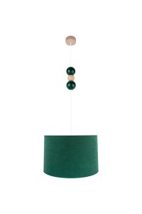 Lampa wisząca Bolla fi40 butelkowa zieleń