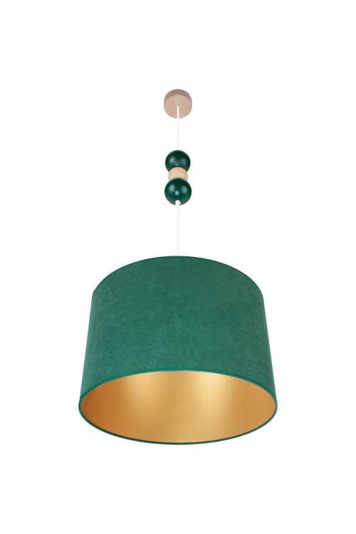 Lampa wisząca Bolla fi40 butelkowa zieleń