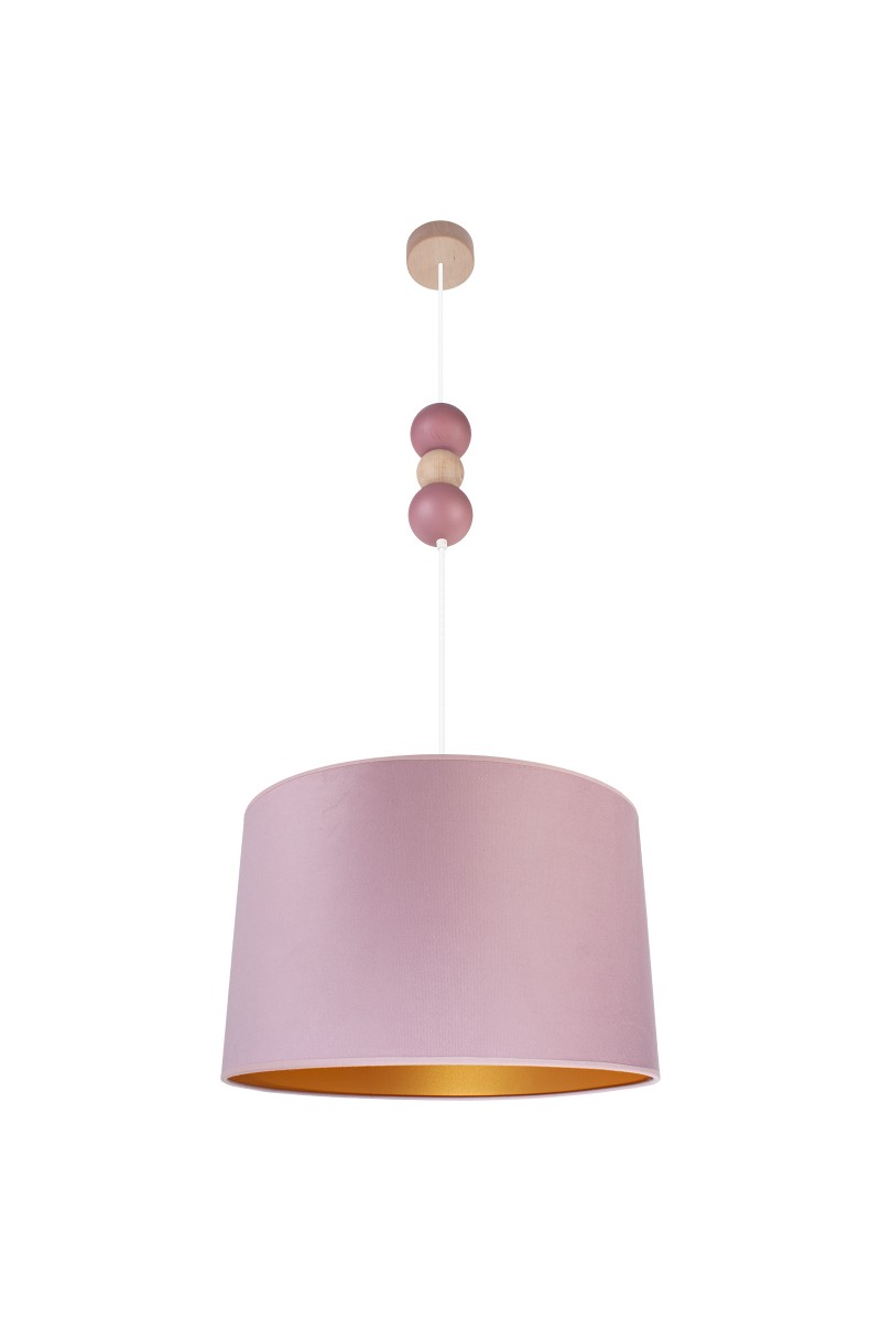 Lampa wisząca Bolla fi40 pudrowy róż