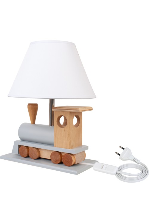 Lampa stołowa Lokomotywa szara