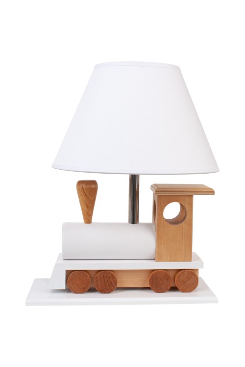 Lampa stołowa Lokomotywa biała
