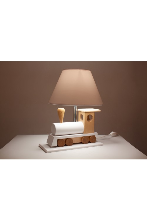 Lampa stołowa Lokomotywa biała