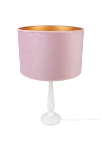 Lampa stołowa BERTA pudrowy róż