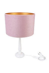Lampa stołowa BERTA pudrowy róż