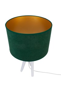 Lampa stołowa biały TRIVET butelkowa zieleń