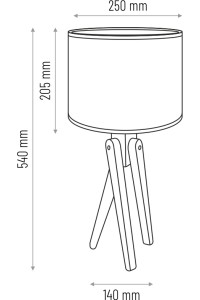 Lampa stołowa biały TRIVET butelkowa zieleń
