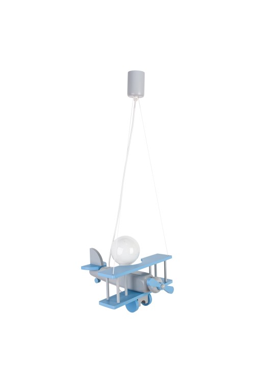 Lampa wisząca Samolot mały - szaro-niebieski