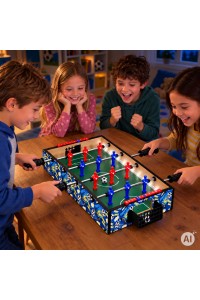Piłkarzyki stołowe mini 50x30 cm stół do gry dla dzieci ECOTOYS