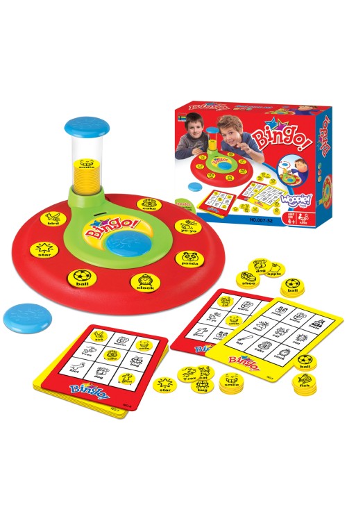 WOOPIE Bingo Gra Dopasuj Żetony Planszowa Rodzinna